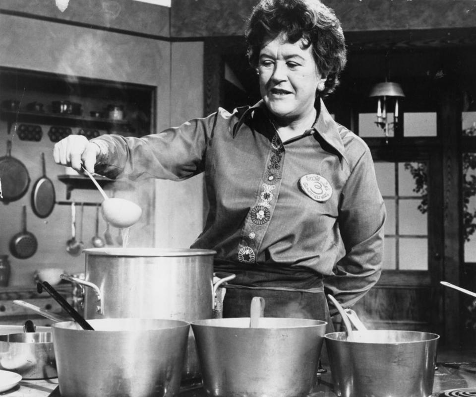 A 1974 photo of Julia Child, taken by her husband, Paul, eight years after “The French Chef”  won educational TV’s first Emmy.