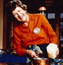 Julia Child was famous for using large quantities of butter in her recipes. (Courtesy of the Julia Child Foundation/Schlesinger Library)